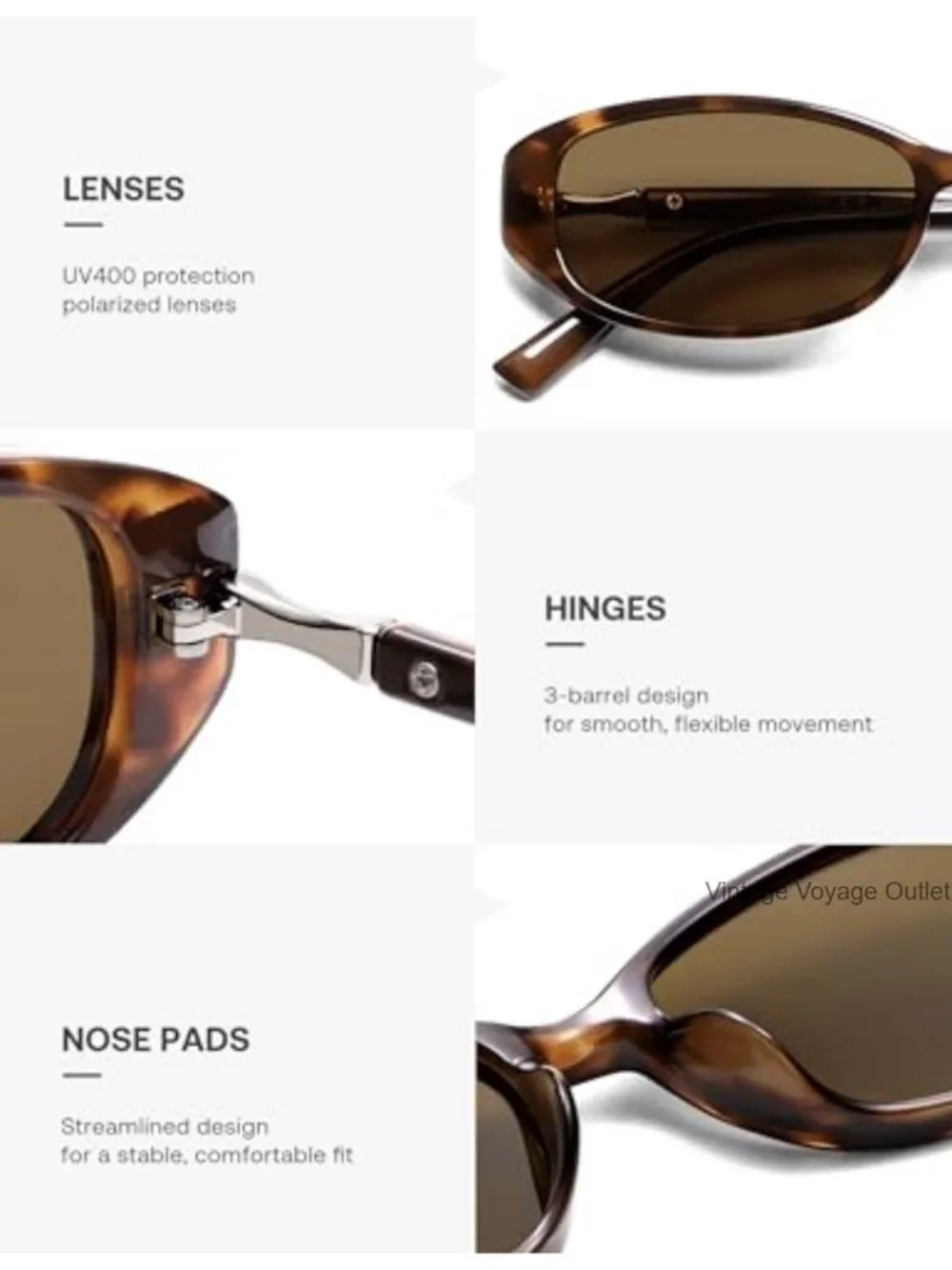Trendy Retro Oval Sunglasses for Women Lightweight Narrow Shades UV400